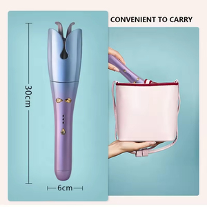 Fer à boucler entièrement automatique - Style boucles roses sans abîmer les cheveux - Coiffure longue durée - <span class=keywords><strong>Appareil</strong></span> à boucler les cheveux de 25 mm pour des boucles ondulées - Product Image 3