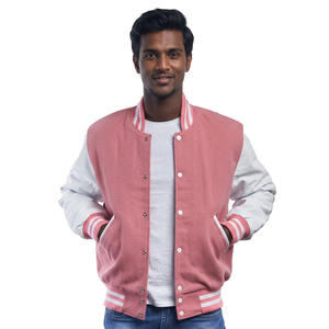 OEM Service Custom Logo Color <b>Men</b> Fleece Varsity Jacket Pakistan Made Top Quality New Style CollegeBaseballjacket for <b>men</b> - Product Image 1