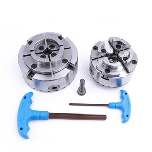 Máy công cụ 4 hàm mâm cặp kp96 kp70 tự định tâm Chuck với 1 ''-8 M33 chủ đề gỗ làm việc tiện mâm cặp - Product Image 1