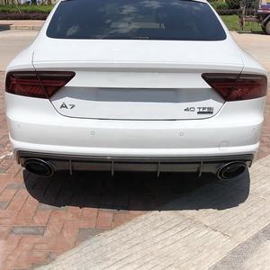 Difusor Trasero <span class=keywords><strong>RS7</strong></span> 2016 <span class=keywords><strong>2017</strong></span> 2018 con Tubo de Escape, Material de Fibra de Carbono PP para <span class=keywords><strong>Audi</strong></span> A7, Difusor Trasero 2016-2018 - Product Image 2