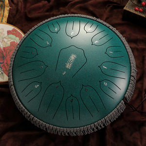 Hluru 15 notas 14 "Tambor <span class=keywords><strong>de</strong></span> lengua <span class=keywords><strong>de</strong></span> acero tanque tambor curación percusión instrumentos musicales tambores etéreos fácil <span class=keywords><strong>de</strong></span> jugar - Product Image 4