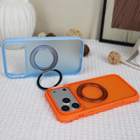 Étui de téléphone magnétique 3 en 1 Skin Touch ondulé avec protection à 360° °   Support rotatif, grande fenêtre pour appareil photo, coque antichoc pour iPhone 18 Pro Max