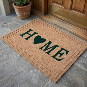 Wholesale Faux Coir Flocking Washable Recycled Polyester 45x75cm Anti-Bacteria Stain Resistant Door Mat Crumb Rubber Backing Mat - Product Image 3