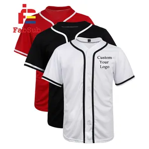 Camiseta de beisebol sublimada 100 poliéster unissex camisa de sublimação para homens mulheres crianças personalizada