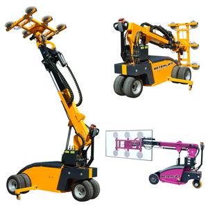 Tirai jendela kaca instalasi Manipulator elektrik robot kaca pengangkat kaca hisap pengangkat vakum 200kg 400kg 800kg - Product Image 1