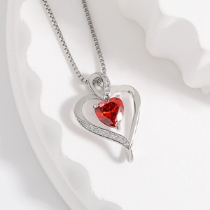 <span class=keywords><strong>Collana</strong></span> pendente a forma di <span class=keywords><strong>cuore</strong></span> per la festa della mamma regalo infinita <span class=keywords><strong>collana</strong></span> di zirconi d'amore - Product Image 6