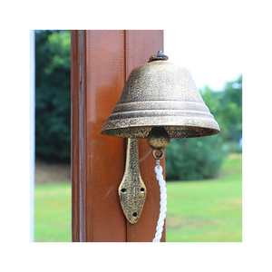 Stile di campagna americano di grandi dimensioni campanello in ghisa Vintage per la caffetteria in giardino o decorazioni per la casa - Product Image 6