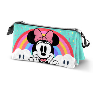 Karactermania For Dis-ney Minnie Mouse Rainbow-Triple Trousse à crayons, turquoise - Product Image 1
