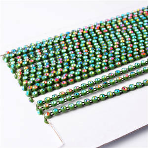 Bande de garniture en tissu avec strass en émeraude plastique, best-sellers au Guatemala - Product Image 6
