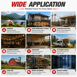 Generador Portátil de Gasolina Titan de 2.5KW / 4 Tiempos 50/60Hz / Tanque de Combustible de 15L / Larga Duración / Uso Doméstico y en Obras - Product Image 6