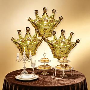Foil Crown Balloon Gold 31x37cm Party Decoration 12 pcs Bag High-quality party supplies and decorations - Product Image 4