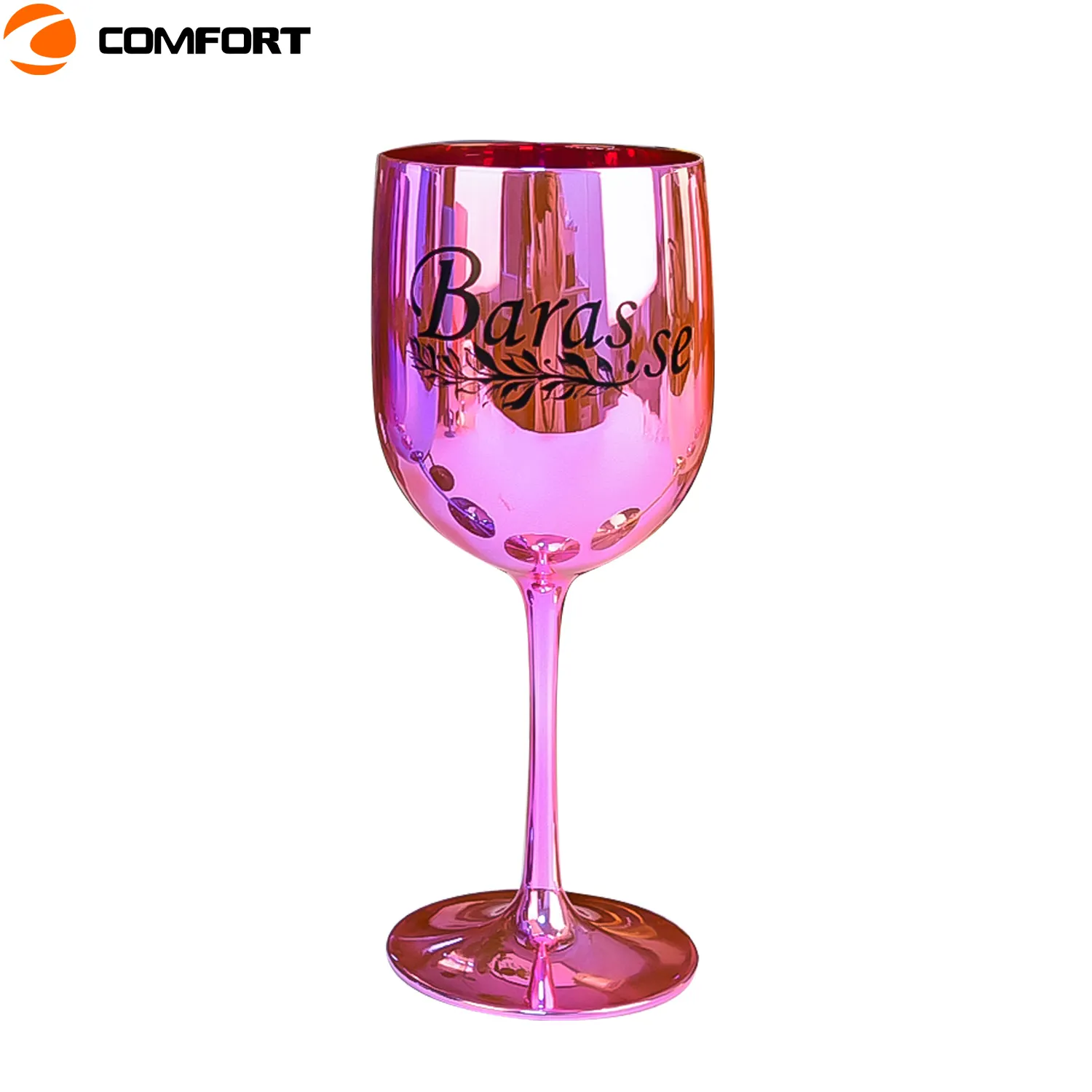 Creative Ice-cream Colored Cocktail Glasses U-shaped Goblet Margarita Glass Cup PS Oem Party Stainless Steel Round Champagne Cup