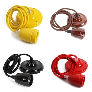 Ánh sáng bóng đèn ổ cắm chủ vít trong tiêu chuẩn cơ sở trung bình Edison retro Mặt dây chuyền bóng đèn E26 E27 đèn ổ cắm với Shade Ring - Product Image 6