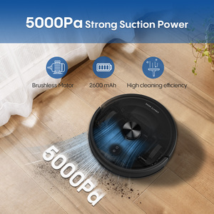 Aspirateur <span class=keywords><strong>robot</strong></span> Bagotte Mop Combo 5000Pa, nettoyage humide/sec, contrôlé par application, pour usage domestique, hôtelier, sols durs, tapis et poils d'animaux - Product Image 2