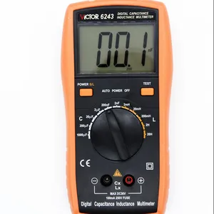 6243 capacitancia/resistencia/inductancia moderno Digital profesional inductancia capacitancia metros LR de Ohmmeter