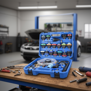 Kit de test de pression du système de refroidissement du radiateur 31 pièces, outil de remplissage sous vide du liquide de refroidissement pour l'entretien des véhicules - Product Image 2