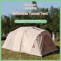 Tente tunnel gonflable automatique portable monocouche imperméable grande tente de camping extérieure pour la randonnée et les voyages – Vente en gros