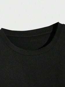 Camisetas casuales con cuello redondo y estampado de letras para hombre, la fábrica de ropa puede personalizarlas. F10 - Product Image 4
