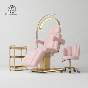 Lit <span class=keywords><strong>de</strong></span> beauté électrique moderne Madamcenter avec design ergonomique et cuir synthétique pour salon, spa, <span class=keywords><strong>table</strong></span> <span class=keywords><strong>de</strong></span> <span class=keywords><strong>massage</strong></span> pour soins du visage - Product Image 5