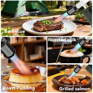 Lance-flammes portatif haute puissance, chalumeau au propane pour cuisine, barbecue, camping, allume-grillades - Product Image 6