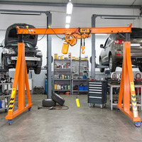 Grue portique mobile de 500 kg, 1 tonne, 2 tonnes avec palan à chaîne à vendre
