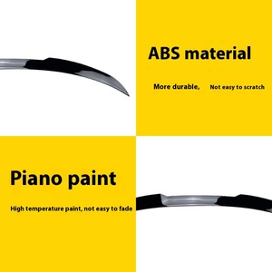Aileron arrière spécial pour BMW Série 3 G20 G28 I3, noir brillant, fixe, en fibre de carbone, pour toit, en ABS, style M3, pour Série 3 - Product Image 3