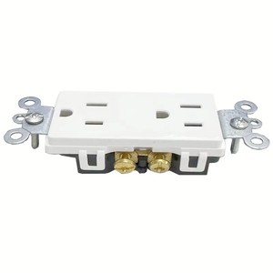 Factory Price American Standard Wall <strong>Socket</strong> US Receptacle Outdoor Two-<strong>Socket</strong> Surge-Proof Brass Fixture Direct From Manufacturer - Product Image 3
