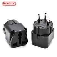 Adaptor colokan perjalanan Universal perubahan stop kontak AU/UK/US/EU ke Israel 3 Pin Adaptor Grounded