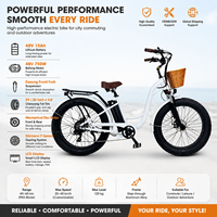 Fournisseur de vélos électriques à gros pneus, moteur Bafang 48V 750W, batterie 26 pouces 15Ah, frein mécanique 7 vitesses, fabrication OEM directe d'usine