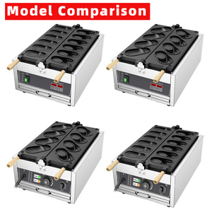 Электрическая коммерческая вафельница для вафель в форме кроксов, профессиональная машина для приготовления закусок, вафельница в форме обуви Crocs - Product Image 5