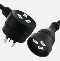 Prise de courant industrielle étanche australienne standard 10 ampères 250 volts avec 3 prises pour la maison, les cuisines, les jardins et l'extérieur