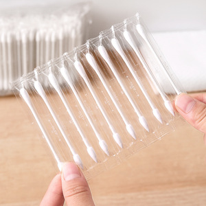 Paquet personnalisé coton-tige en bambou écologique facile à utiliser coton-tige de maquillage médical - Product Image 3