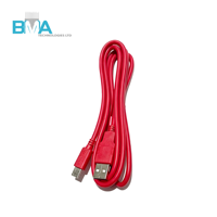 Cable USB A a Mini USB B con blindaje dorado OEM, AWM 2725 28AWG 24AWG, trenzado de aluminio, 1.5M, para adquisición de datos industrial
