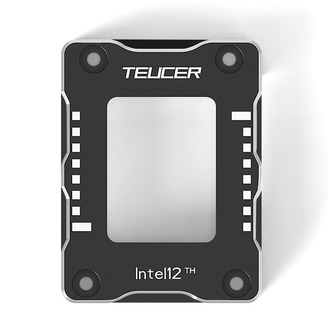 TEUCER LGA 1700 CPU Anti-Bending Buckle Protector Aluminium Alloy Ball Bearing 1200 RPM 21dBA Water Cooling Fan for Processor