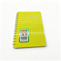 Cuaderno Espiral Superior A5 de Polipropileno, Tapa Dura Brillante de PP, 120 Hojas para Niños y Estudiantes