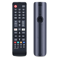 Télécommande à code fixe BN59-01315D 433 MHz, noire, 4 boutons, pour téléviseurs Samsung série 7 RU7100 UA43R, portée de 8 mètres, piles AAA