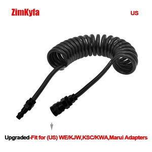 HPA Mini Air CO2 Regulator with Coil Hose and US Foster Plug for G1/2-14 Bottle 300PSI Pressure <b>Gauge</b> Adjustable 40-200PSI - Product Image 4