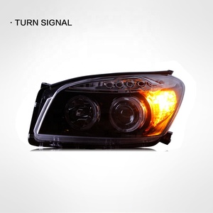 ไฟหน้าสำหรับรถยนต์โตโยต้า RAV 4 ปี 2009-2012 ชุดไฟหน้าแบบปรับปรุงเลนส์แบบไบโฟกัส ซีนอน แองเจิลอาย ไฟ LED สำหรับวิ่งกลางวัน - Product Image 3