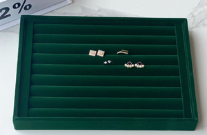 Forte nhung trang sức hiển thị khay phụ kiện Pallet cho vòng mặt dây chuyền bông tai vòng cổ hộp cao cấp cho lưu trữ đồ trang sức - Product Image 2