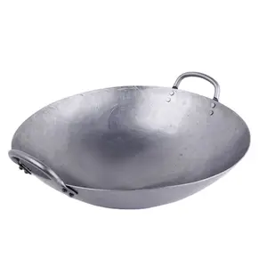 Cookware Hand Made Round Bottom Wok Chinese traditional carbon steel wok