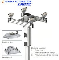 Grue KBK en aluminium / Bras de levage télescopique / Module de levage télescopique avec résistance au couple