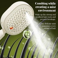 Peigne de massage électrique Whatnot à coussin d'air, brosse à cheveux auto-nettoyante, brosse à vapeur rétractable pour réduire les frisottis