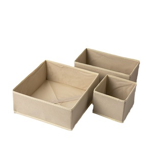 Clothing Organizer <b>Storage</b> <b>Box</b> Rectangle Gray Non Woven Fabric 3 Piece Set 6 Piece Set <b>Drawer</b> Type Wardrobe Foldable - Product Image 5