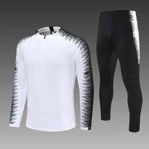 Wholesale Half Zip Custom Soccer Tracksuit Long Sleeve Jersey Jogging Sportswear Polyester Men Adult Football Team Training Suit - Product Image 4