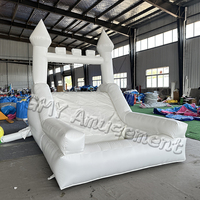 Toboggan gonflable commercial de glissière d'eau gonflable blanche Offre Spéciale et maison de rebond pour la location de partie
