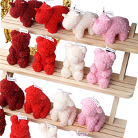 Bougies de cire de soja parfumées de luxe en gros mignon animal rose ours fleurs non toxique sans danger pour la Saint-Valentin mariage Pâques Diwali