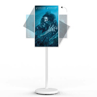 Moniteur Smart TV Android Tactile Portable 27-32 Pouces Résolution 4K pour la Maison, les Affaires et le Gaming, Téléviseur sur Pied pour Utilisation en Intérieur