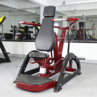 Presse à épaules à charge libre réglable, machine de musculation professionnelle pour l'extension des bras et du dos assis, entraînement de force et de musculation