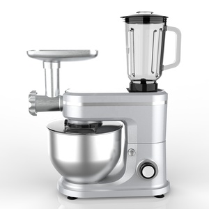 Robot culinaire multifonction 3-en-1 électrique 1500W 6L avec hachoir à viande robuste, bol mélangeur en acier inoxydable et batteur sur socle 6 vitesses - Product Image 5