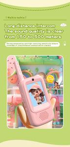 4G PoC trẻ em Walkie talkies cầm tay phim hoạt hình tương tác đồ chơi độ nét cao Thông tin liên lạc mini - Product Image 6